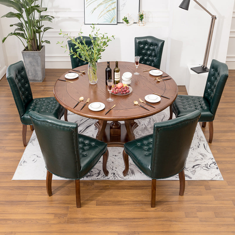 Wood Traditional Dining Side Chair with Color Cushion Parsons Chair for Home Clearhalo ' kitchen&dining_furn' 'Dining Chairs' 'Dining Tables & Seating' 'dining_chair' 'furn' 'furn_dining_chair' 'Furniture' 'furniture_dining_chair' 'Kitchen & Dining Furniture' 'kitchen' 3672612