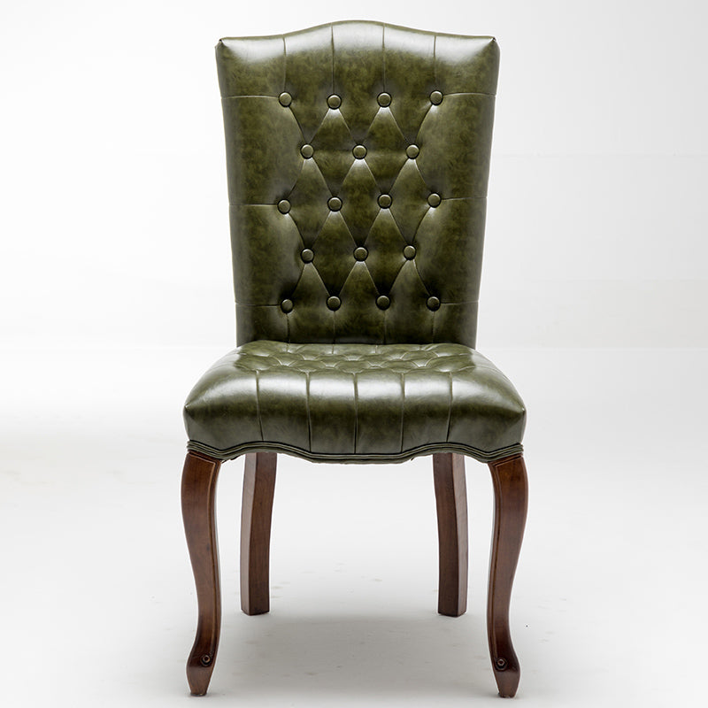 Wood Traditional Dining Side Chair with Color Cushion Parsons Chair for Home Army Green 1 Piece Clearhalo ' kitchen&dining_furn' 'Dining Chairs' 'Dining Tables & Seating' 'dining_chair' 'furn' 'furn_dining_chair' 'Furniture' 'furniture_dining_chair' 'Kitchen & Dining Furniture' 'kitchen' 3672622