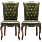 Wood Traditional Dining Side Chair with Color Cushion Parsons Chair for Home Army Green 2 Piece Set Clearhalo ' kitchen&dining_furn' 'Dining Chairs' 'Dining Tables & Seating' 'dining_chair' 'furn' 'furn_dining_chair' 'Furniture' 'furniture_dining_chair' 'Kitchen & Dining Furniture' 'kitchen' 3672624