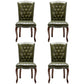 Wood Traditional Dining Side Chair with Color Cushion Parsons Chair for Home Army Green 4 Piece Set Clearhalo ' kitchen&dining_furn' 'Dining Chairs' 'Dining Tables & Seating' 'dining_chair' 'furn' 'furn_dining_chair' 'Furniture' 'furniture_dining_chair' 'Kitchen & Dining Furniture' 'kitchen' 3672626