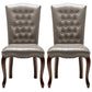 Wood Traditional Dining Side Chair with Color Cushion Parsons Chair for Home Light Gray 2 Piece Set Clearhalo ' kitchen&dining_furn' 'Dining Chairs' 'Dining Tables & Seating' 'dining_chair' 'furn' 'furn_dining_chair' 'Furniture' 'furniture_dining_chair' 'Kitchen & Dining Furniture' 'kitchen' 3672630