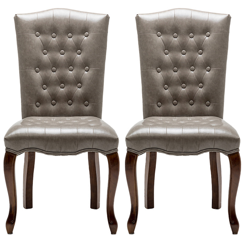 Wood Traditional Dining Side Chair with Color Cushion Parsons Chair for Home Light Gray 2 Piece Set Clearhalo ' kitchen&dining_furn' 'Dining Chairs' 'Dining Tables & Seating' 'dining_chair' 'furn' 'furn_dining_chair' 'Furniture' 'furniture_dining_chair' 'Kitchen & Dining Furniture' 'kitchen' 3672630