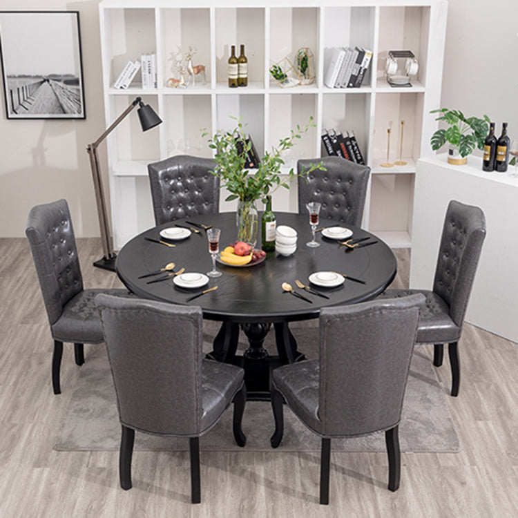 Wood Traditional Dining Side Chair with Color Cushion Parsons Chair for Home Clearhalo ' kitchen&dining_furn' 'Dining Chairs' 'Dining Tables & Seating' 'dining_chair' 'furn' 'furn_dining_chair' 'Furniture' 'furniture_dining_chair' 'Kitchen & Dining Furniture' 'kitchen' 3672634