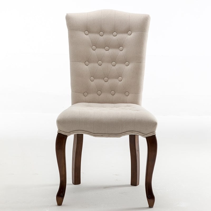 Wood Traditional Dining Side Chair with Color Cushion Parsons Chair for Home Beige 1 Piece Clearhalo ' kitchen&dining_furn' 'Dining Chairs' 'Dining Tables & Seating' 'dining_chair' 'furn' 'furn_dining_chair' 'Furniture' 'furniture_dining_chair' 'Kitchen & Dining Furniture' 'kitchen' 3672638