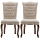 Wood Traditional Dining Side Chair with Color Cushion Parsons Chair for Home Beige 2 Piece Set Clearhalo ' kitchen&dining_furn' 'Dining Chairs' 'Dining Tables & Seating' 'dining_chair' 'furn' 'furn_dining_chair' 'Furniture' 'furniture_dining_chair' 'Kitchen & Dining Furniture' 'kitchen' 3672639