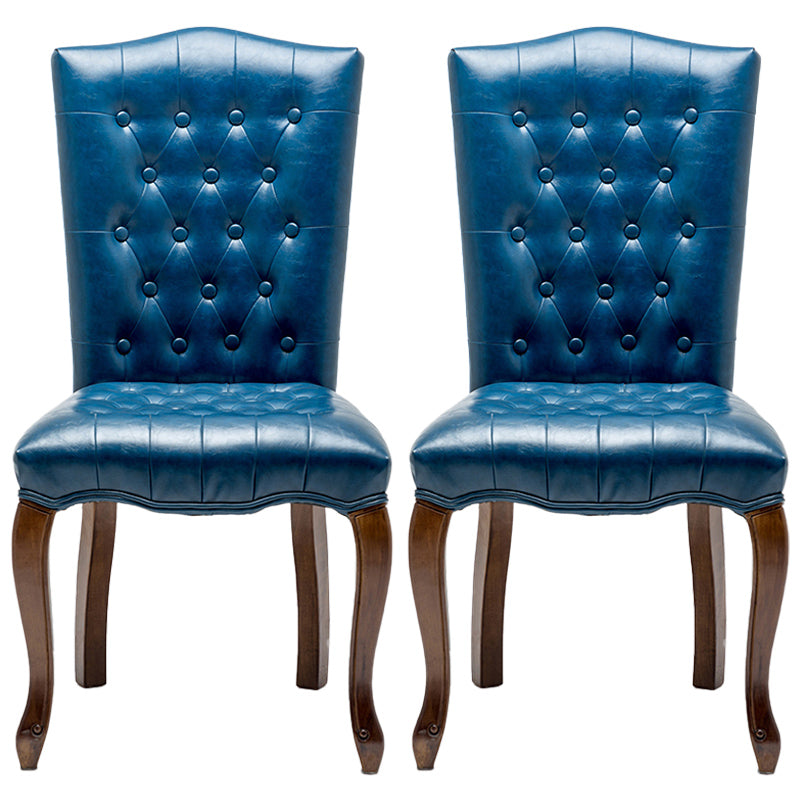 Wood Traditional Dining Side Chair with Color Cushion Parsons Chair for Home Blue 2 Piece Set Clearhalo ' kitchen&dining_furn' 'Dining Chairs' 'Dining Tables & Seating' 'dining_chair' 'furn' 'furn_dining_chair' 'Furniture' 'furniture_dining_chair' 'Kitchen & Dining Furniture' 'kitchen' 3672642