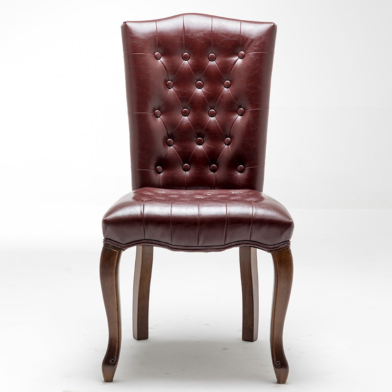 Wood Traditional Dining Side Chair with Color Cushion Parsons Chair for Home Red 1 Piece Clearhalo ' kitchen&dining_furn' 'Dining Chairs' 'Dining Tables & Seating' 'dining_chair' 'furn' 'furn_dining_chair' 'Furniture' 'furniture_dining_chair' 'Kitchen & Dining Furniture' 'kitchen' 3672644