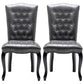 Wood Traditional Dining Side Chair with Color Cushion Parsons Chair for Home Dark Gray 2 Piece Set Clearhalo ' kitchen&dining_furn' 'Dining Chairs' 'Dining Tables & Seating' 'dining_chair' 'furn' 'furn_dining_chair' 'Furniture' 'furniture_dining_chair' 'Kitchen & Dining Furniture' 'kitchen' 3672648