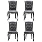 Wood Traditional Dining Side Chair with Color Cushion Parsons Chair for Home Dark Gray 4 Piece Set Clearhalo ' kitchen&dining_furn' 'Dining Chairs' 'Dining Tables & Seating' 'dining_chair' 'furn' 'furn_dining_chair' 'Furniture' 'furniture_dining_chair' 'Kitchen & Dining Furniture' 'kitchen' 3672649