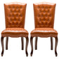 Wood Traditional Dining Side Chair with Color Cushion Parsons Chair for Home Orange 2 Piece Set Clearhalo ' kitchen&dining_furn' 'Dining Chairs' 'Dining Tables & Seating' 'dining_chair' 'furn' 'furn_dining_chair' 'Furniture' 'furniture_dining_chair' 'Kitchen & Dining Furniture' 'kitchen' 3672654