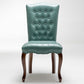 Wood Traditional Dining Side Chair with Color Cushion Parsons Chair for Home Blue-Green 1 Piece Clearhalo ' kitchen&dining_furn' 'Dining Chairs' 'Dining Tables & Seating' 'dining_chair' 'furn' 'furn_dining_chair' 'Furniture' 'furniture_dining_chair' 'Kitchen & Dining Furniture' 'kitchen' 3672656