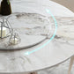 Modern Round Dining Table Sintered Stone Dining Table with Pedestal Table Clearhalo ' dining_table' 'Dining Tables & Seating' 'Dining Tables' 'furn' 'furn_dining_table' 'Furniture' 'furniture_dining_table' 'Kitchen & Dining Furniture' 'kitchen&dining_furn' 'kitchen' 'kitchen_dining_table' 3672665