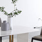 Metal Modern Rectangle Dining Table High Gloss White Sintered Stone Table for Dining Room Clearhalo ' dining_table' 'Dining Tables & Seating' 'Dining Tables' 'furn' 'furn_dining_table' 'Furniture' 'furniture_dining_table' 'Kitchen & Dining Furniture' 'kitchen&dining_furn' 'kitchen' 'kitchen_dining_table' 3672674