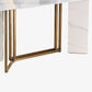 Metal Modern Rectangle Dining Table High Gloss White Sintered Stone Table for Dining Room Clearhalo ' dining_table' 'Dining Tables & Seating' 'Dining Tables' 'furn' 'furn_dining_table' 'Furniture' 'furniture_dining_table' 'Kitchen & Dining Furniture' 'kitchen&dining_furn' 'kitchen' 'kitchen_dining_table' 3672675