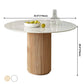 Round Shape White Dining Table Sintered Stone Table Contemporary with Pedestal Clearhalo ' dining_table' 'Dining Tables & Seating' 'Dining Tables' 'furn' 'furn_dining_table' 'Furniture' 'furniture_dining_table' 'Kitchen & Dining Furniture' 'kitchen&dining_furn' 'kitchen' 'kitchen_dining_table' 3672685