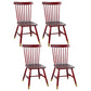 Traditional Wood Windsor Back Side Chair 19'' Wide Indoor Dining Chair Red Brown 4 Piece Set Clearhalo ' kitchen&dining_furn' 'Dining Chairs' 'Dining Tables & Seating' 'dining_chair' 'furn' 'furn_dining_chair' 'Furniture' 'furniture_dining_chair' 'Kitchen & Dining Furniture' 'kitchen' 3696636