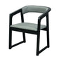 Modern Wood Indoor-Outdoor Chair with Arm Home Open Back Dining Side Chair Grey 1 Piece Black Clearhalo ' kitchen&dining_furn' 'Dining Chairs' 'Dining Tables & Seating' 'dining_chair' 'furn' 'furn_dining_chair' 'Furniture' 'furniture_dining_chair' 'Kitchen & Dining Furniture' 'kitchen' 3698194