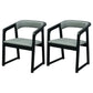 Modern Wood Indoor-Outdoor Chair with Arm Home Open Back Dining Side Chair Grey 2 Piece Set Black Clearhalo ' kitchen&dining_furn' 'Dining Chairs' 'Dining Tables & Seating' 'dining_chair' 'furn' 'furn_dining_chair' 'Furniture' 'furniture_dining_chair' 'Kitchen & Dining Furniture' 'kitchen' 3698196