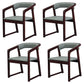 Modern Wood Indoor-Outdoor Chair with Arm Home Open Back Dining Side Chair Grey 4 Piece Set Walnut Clearhalo ' kitchen&dining_furn' 'Dining Chairs' 'Dining Tables & Seating' 'dining_chair' 'furn' 'furn_dining_chair' 'Furniture' 'furniture_dining_chair' 'Kitchen & Dining Furniture' 'kitchen' 3698203