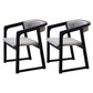 Modern Wood Indoor-Outdoor Chair with Arm Home Open Back Dining Side Chair Light Gray 2 Piece Set Black Clearhalo ' kitchen&dining_furn' 'Dining Chairs' 'Dining Tables & Seating' 'dining_chair' 'furn' 'furn_dining_chair' 'Furniture' 'furniture_dining_chair' 'Kitchen & Dining Furniture' 'kitchen' 3698206