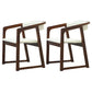 Modern Wood Indoor-Outdoor Chair with Arm Home Open Back Dining Side Chair White 2 Piece Set Walnut Clearhalo ' kitchen&dining_furn' 'Dining Chairs' 'Dining Tables & Seating' 'dining_chair' 'furn' 'furn_dining_chair' 'Furniture' 'furniture_dining_chair' 'Kitchen & Dining Furniture' 'kitchen' 3698222