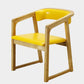 Modern Wood Indoor-Outdoor Chair with Arm Home Open Back Dining Side Chair Yellow 1 Piece Natural Wood Clearhalo ' kitchen&dining_furn' 'Dining Chairs' 'Dining Tables & Seating' 'dining_chair' 'furn' 'furn_dining_chair' 'Furniture' 'furniture_dining_chair' 'Kitchen & Dining Furniture' 'kitchen' 3698226