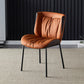 Home Scandinavian Side Chair Upholstered Wingback Metal Dining Room Chair Orange 1 Piece Black Clearhalo ' kitchen&dining_furn' 'Dining Chairs' 'Dining Tables & Seating' 'dining_chair' 'furn' 'furn_dining_chair' 'Furniture' 'furniture_dining_chair' 'Kitchen & Dining Furniture' 'kitchen' 3701984