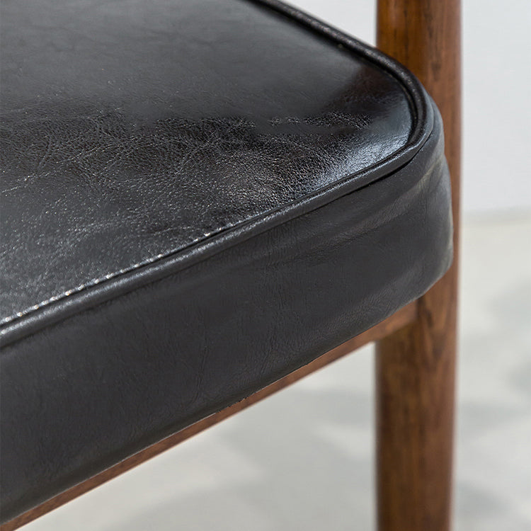 Scandinavian Style Wood Dining Chairs Home Open Back Dining Side Chair with Arm Clearhalo ' kitchen&dining_furn' 'Dining Chairs' 'Dining Tables & Seating' 'dining_chair' 'furn' 'furn_dining_chair' 'Furniture' 'furniture_dining_chair' 'Kitchen & Dining Furniture' 'kitchen' 3702018