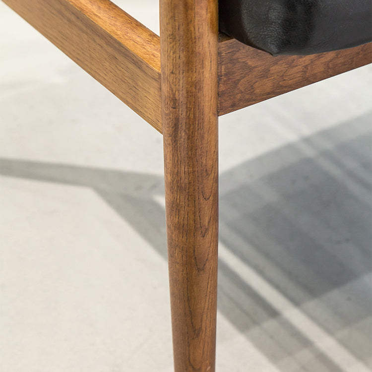 Scandinavian Style Wood Dining Chairs Home Open Back Dining Side Chair with Arm Clearhalo ' kitchen&dining_furn' 'Dining Chairs' 'Dining Tables & Seating' 'dining_chair' 'furn' 'furn_dining_chair' 'Furniture' 'furniture_dining_chair' 'Kitchen & Dining Furniture' 'kitchen' 3702021