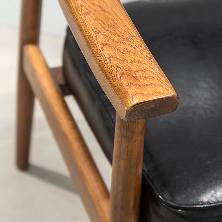 Scandinavian Style Wood Dining Chairs Home Open Back Dining Side Chair with Arm Clearhalo ' kitchen&dining_furn' 'Dining Chairs' 'Dining Tables & Seating' 'dining_chair' 'furn' 'furn_dining_chair' 'Furniture' 'furniture_dining_chair' 'Kitchen & Dining Furniture' 'kitchen' 3702025