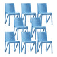 Scandinavian Home Side Chair Solid Back Plastic Multicolor Dining Room Chair Blue 8 Piece Set Clearhalo ' kitchen&dining_furn' 'Dining Chairs' 'Dining Tables & Seating' 'dining_chair' 'furn' 'furn_dining_chair' 'Furniture' 'furniture_dining_chair' 'Kitchen & Dining Furniture' 'kitchen' 3702056