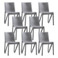 Scandinavian Home Side Chair Solid Back Plastic Multicolor Dining Room Chair Grey 8 Piece Set Clearhalo ' kitchen&dining_furn' 'Dining Chairs' 'Dining Tables & Seating' 'dining_chair' 'furn' 'furn_dining_chair' 'Furniture' 'furniture_dining_chair' 'Kitchen & Dining Furniture' 'kitchen' 3702059