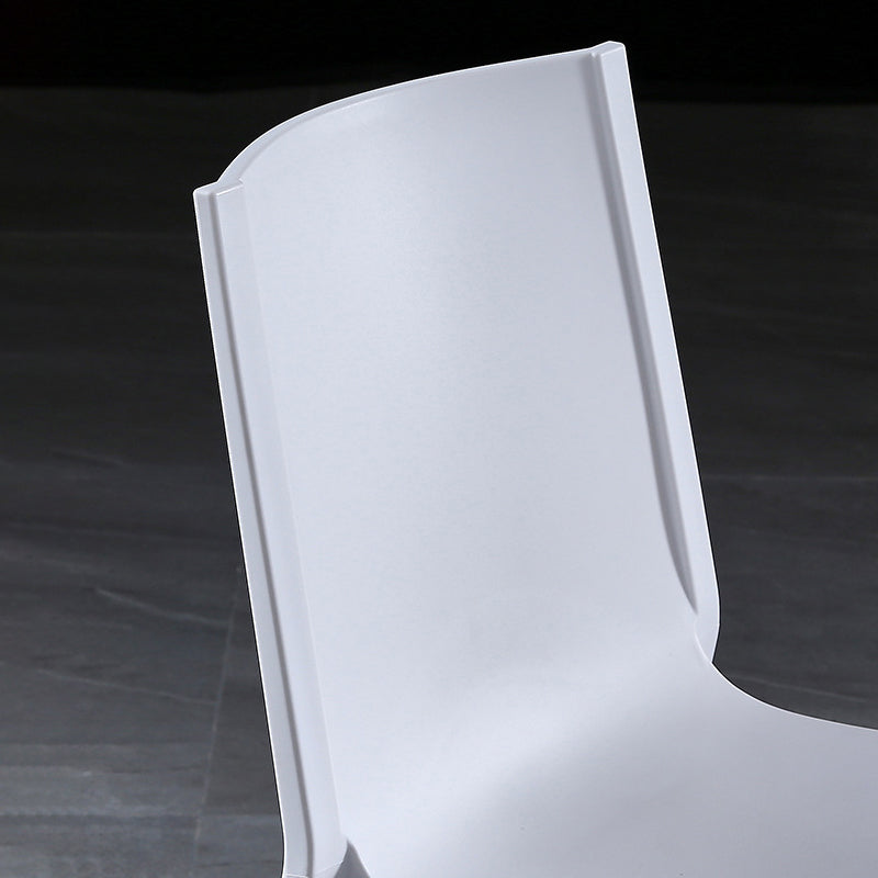Scandinavian Home Side Chair Solid Back Plastic Multicolor Dining Room Chair Clearhalo ' kitchen&dining_furn' 'Dining Chairs' 'Dining Tables & Seating' 'dining_chair' 'furn' 'furn_dining_chair' 'Furniture' 'furniture_dining_chair' 'Kitchen & Dining Furniture' 'kitchen' 3702063