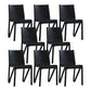 Scandinavian Home Side Chair Solid Back Plastic Multicolor Dining Room Chair Black 8 Piece Set Clearhalo ' kitchen&dining_furn' 'Dining Chairs' 'Dining Tables & Seating' 'dining_chair' 'furn' 'furn_dining_chair' 'Furniture' 'furniture_dining_chair' 'Kitchen & Dining Furniture' 'kitchen' 3702064