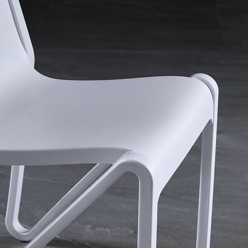 Scandinavian Home Side Chair Solid Back Plastic Multicolor Dining Room Chair Clearhalo ' kitchen&dining_furn' 'Dining Chairs' 'Dining Tables & Seating' 'dining_chair' 'furn' 'furn_dining_chair' 'Furniture' 'furniture_dining_chair' 'Kitchen & Dining Furniture' 'kitchen' 3702066