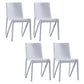 Scandinavian Home Side Chair Solid Back Plastic Multicolor Dining Room Chair White 4 Piece Set Clearhalo ' kitchen&dining_furn' 'Dining Chairs' 'Dining Tables & Seating' 'dining_chair' 'furn' 'furn_dining_chair' 'Furniture' 'furniture_dining_chair' 'Kitchen & Dining Furniture' 'kitchen' 3702069
