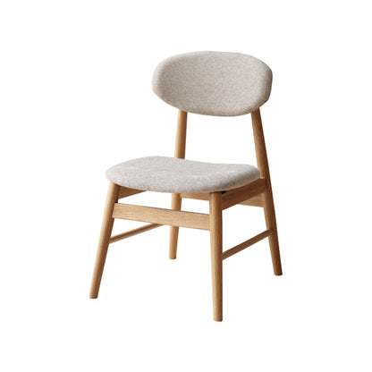 Nordic Wooden Dining Chair with 4 Legs 32"H Open Back Dining Side Chair for Restaurant Off-White 1 Piece Clearhalo ' kitchen&dining_furn' 'Dining Chairs' 'Dining Tables & Seating' 'dining_chair' 'furn' 'furn_dining_chair' 'Furniture' 'furniture_dining_chair' 'Kitchen & Dining Furniture' 'kitchen' 3702116