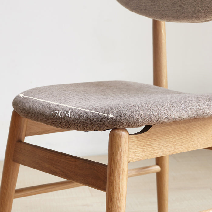 Nordic Wooden Dining Chair with 4 Legs 32"H Open Back Dining Side Chair for Restaurant Clearhalo ' kitchen&dining_furn' 'Dining Chairs' 'Dining Tables & Seating' 'dining_chair' 'furn' 'furn_dining_chair' 'Furniture' 'furniture_dining_chair' 'Kitchen & Dining Furniture' 'kitchen' 3702124