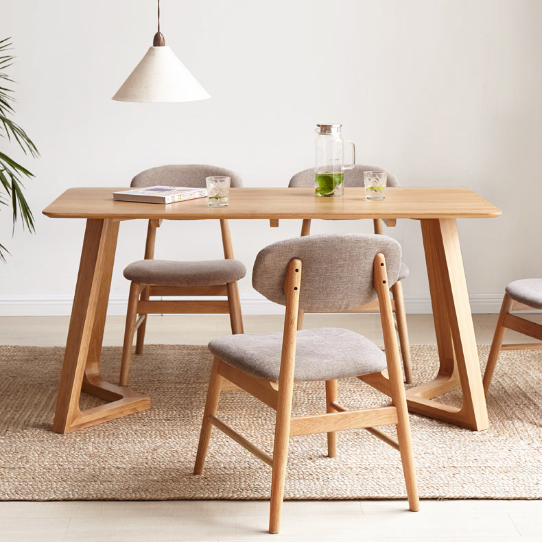Nordic Wooden Dining Chair with 4 Legs 32"H Open Back Dining Side Chair for Restaurant Clearhalo ' kitchen&dining_furn' 'Dining Chairs' 'Dining Tables & Seating' 'dining_chair' 'furn' 'furn_dining_chair' 'Furniture' 'furniture_dining_chair' 'Kitchen & Dining Furniture' 'kitchen' 3702127
