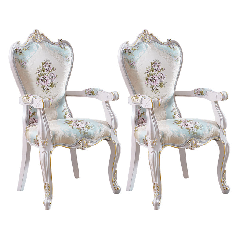 European Style Birch Solid Back Arm Chair Leather Dining Chair with White Legs Fluorescent Green 2 Piece Set Clearhalo ' kitchen&dining_furn' 'Dining Chairs' 'Dining Tables & Seating' 'dining_chair' 'furn' 'furn_dining_chair' 'Furniture' 'furniture_dining_chair' 'Kitchen & Dining Furniture' 'kitchen' 3702166