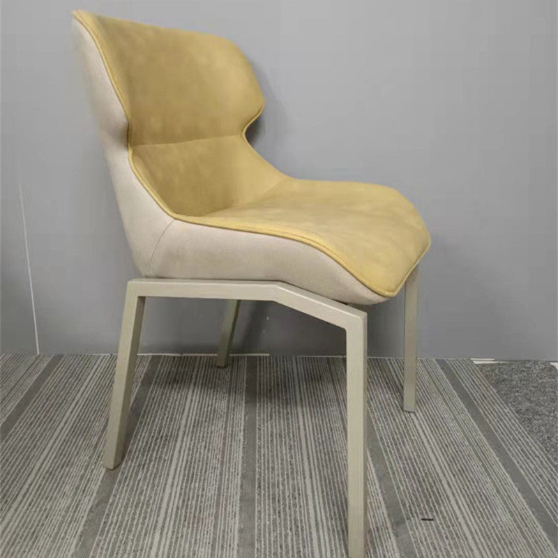 Glam Style Metal Chairs Set Solid Back Side Kitchen Dining Room Chairs Clearhalo ' kitchen&dining_furn' 'Dining Chairs' 'Dining Tables & Seating' 'dining_chair' 'furn' 'furn_dining_chair' 'Furniture' 'furniture_dining_chair' 'Kitchen & Dining Furniture' 'kitchen' 3702176