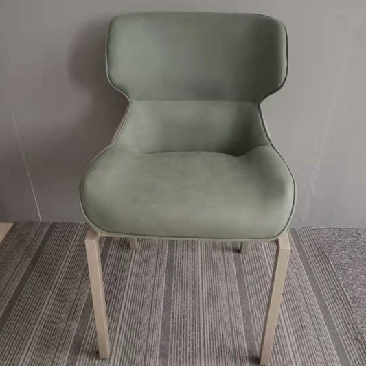 Glam Style Metal Chairs Set Solid Back Side Kitchen Dining Room Chairs Clearhalo ' kitchen&dining_furn' 'Dining Chairs' 'Dining Tables & Seating' 'dining_chair' 'furn' 'furn_dining_chair' 'Furniture' 'furniture_dining_chair' 'Kitchen & Dining Furniture' 'kitchen' 3702179