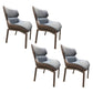 Glam Style Metal Chairs Set Solid Back Side Kitchen Dining Room Chairs Blue 4 Piece Set Clearhalo ' kitchen&dining_furn' 'Dining Chairs' 'Dining Tables & Seating' 'dining_chair' 'furn' 'furn_dining_chair' 'Furniture' 'furniture_dining_chair' 'Kitchen & Dining Furniture' 'kitchen' 3702193