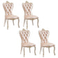 European Style Birch Parsons Side Chair Light Color Leather Dining Chair with White Legs Gold 4 Piece Set Clearhalo ' kitchen&dining_furn' 'Dining Chairs' 'Dining Tables & Seating' 'dining_chair' 'furn' 'furn_dining_chair' 'Furniture' 'furniture_dining_chair' 'Kitchen & Dining Furniture' 'kitchen' 3702251
