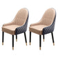 Scandinavian Style Wood Dining Chairs Dining Room Parsons Cushioned Chair with Arm Khaki-Black 2 Piece Set Clearhalo ' kitchen&dining_furn' 'Dining Chairs' 'Dining Tables & Seating' 'dining_chair' 'furn' 'furn_dining_chair' 'Furniture' 'furniture_dining_chair' 'Kitchen & Dining Furniture' 'kitchen' 3702277
