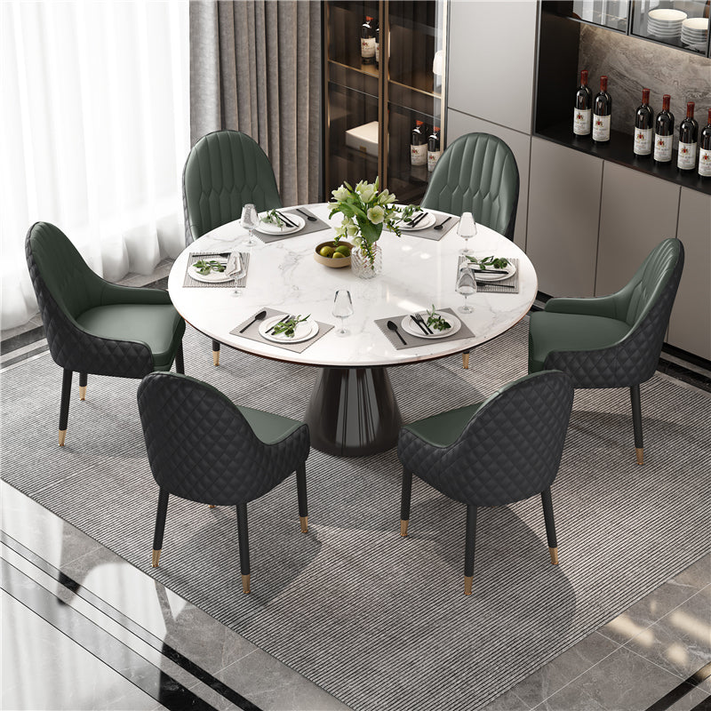 Scandinavian Style Wood Dining Chairs Dining Room Parsons Cushioned Chair with Arm Clearhalo ' kitchen&dining_furn' 'Dining Chairs' 'Dining Tables & Seating' 'dining_chair' 'furn' 'furn_dining_chair' 'Furniture' 'furniture_dining_chair' 'Kitchen & Dining Furniture' 'kitchen' 3702279