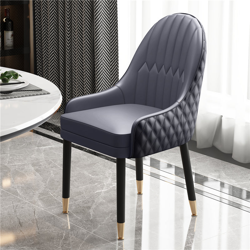 Scandinavian Style Wood Dining Chairs Dining Room Parsons Cushioned Chair with Arm Gray Black 1 Piece Clearhalo ' kitchen&dining_furn' 'Dining Chairs' 'Dining Tables & Seating' 'dining_chair' 'furn' 'furn_dining_chair' 'Furniture' 'furniture_dining_chair' 'Kitchen & Dining Furniture' 'kitchen' 3702280
