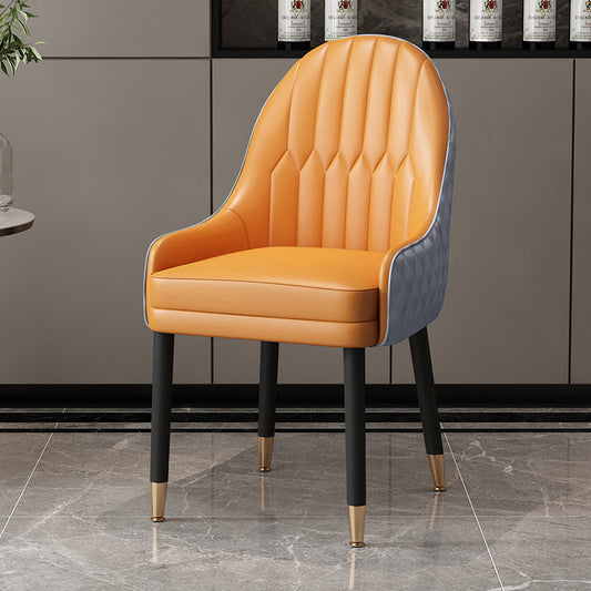 Scandinavian Style Wood Dining Chairs Dining Room Parsons Cushioned Chair with Arm Clearhalo ' kitchen&dining_furn' 'Dining Chairs' 'Dining Tables & Seating' 'dining_chair' 'furn' 'furn_dining_chair' 'Furniture' 'furniture_dining_chair' 'Kitchen & Dining Furniture' 'kitchen' 3702281