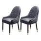 Scandinavian Style Wood Dining Chairs Dining Room Parsons Cushioned Chair with Arm Gray Black 2 Piece Set Clearhalo ' kitchen&dining_furn' 'Dining Chairs' 'Dining Tables & Seating' 'dining_chair' 'furn' 'furn_dining_chair' 'Furniture' 'furniture_dining_chair' 'Kitchen & Dining Furniture' 'kitchen' 3702282