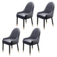 Scandinavian Style Wood Dining Chairs Dining Room Parsons Cushioned Chair with Arm Gray Black 4 Piece Set Clearhalo ' kitchen&dining_furn' 'Dining Chairs' 'Dining Tables & Seating' 'dining_chair' 'furn' 'furn_dining_chair' 'Furniture' 'furniture_dining_chair' 'Kitchen & Dining Furniture' 'kitchen' 3702284